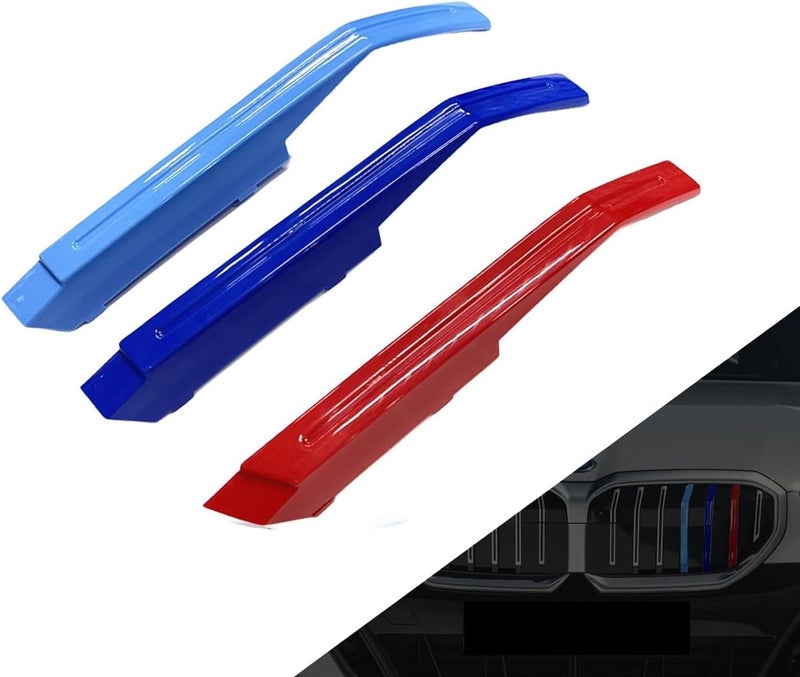 WITRRTIW Automotive grille Insert Trims Strips Front Center Kidney Grilles Compatible with 2021-up BMW G60 G68 5 Series 530i T/540i LCI 550e xDrive 545e xDrive 7-Beam grille insert accessories - Image 1